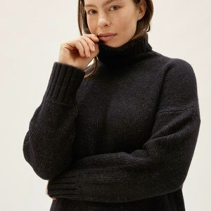 Everlane Black Cloud Turtleneck Sweater